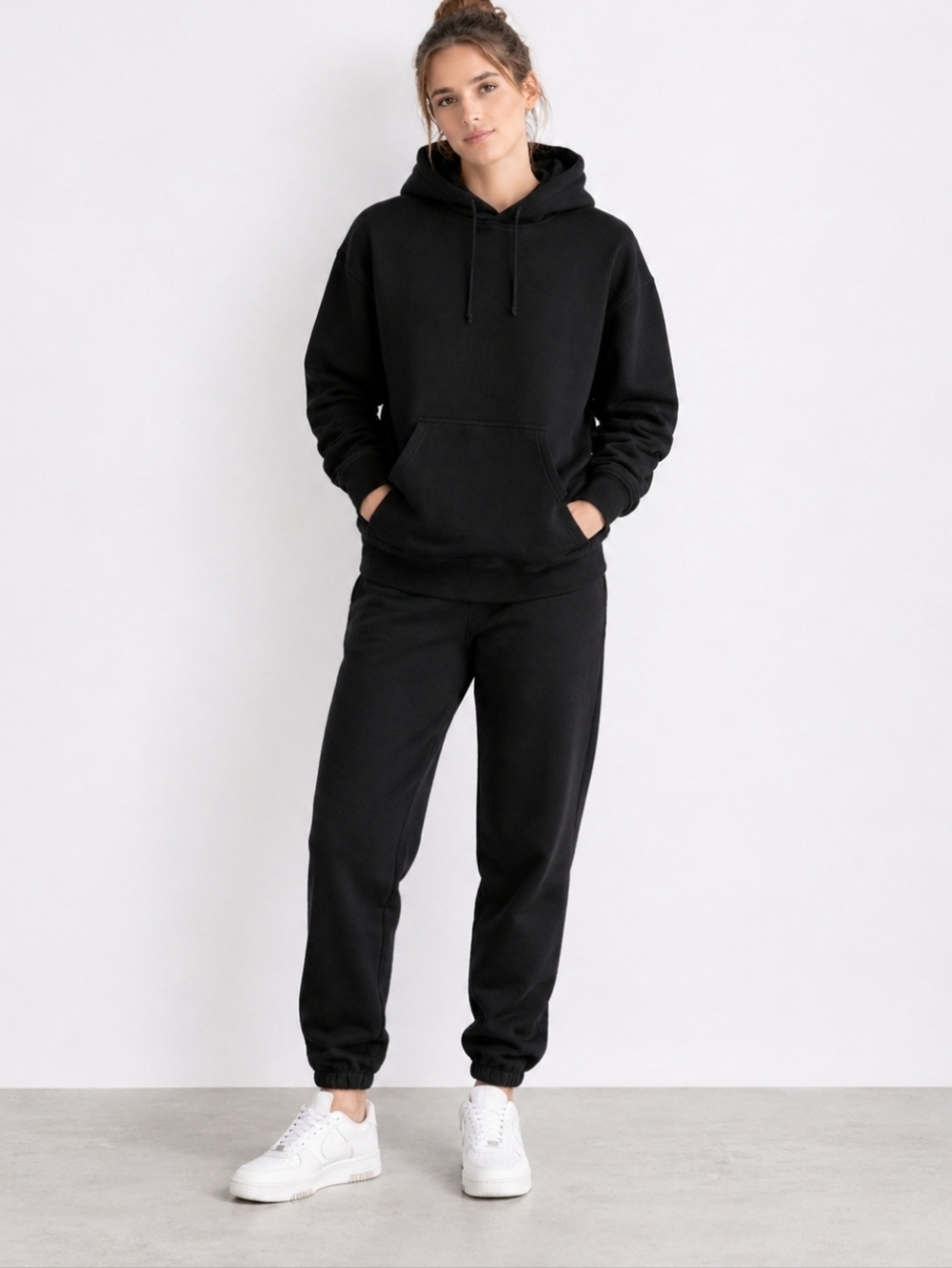 TNA Aritzia Inspired Black Essential Oversized XS Hoodie